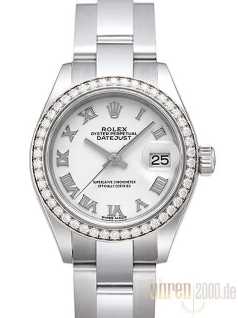 Rolex Datejust 28 279384RBR Weiß Römisch