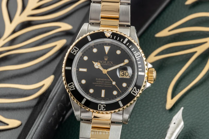 Rolex Submariner steel / gold automatic men's watch 16613 LP: 15350EUR [2302220]
