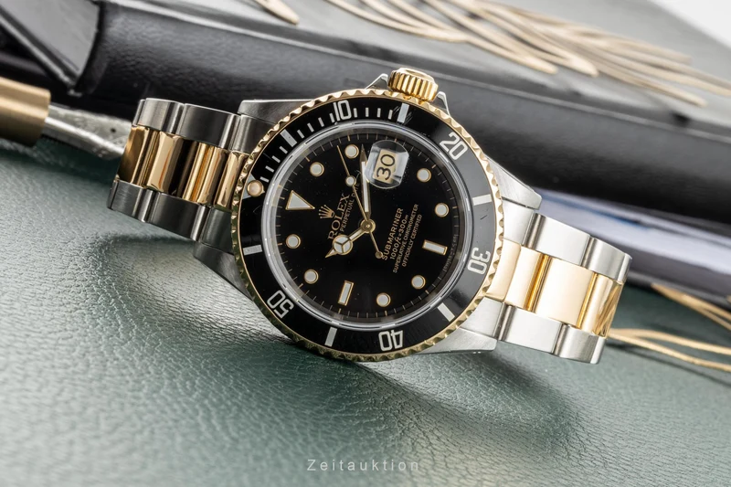 Rolex Submariner steel / gold automatic men's watch 16613 LP: 15350EUR [2302220]
