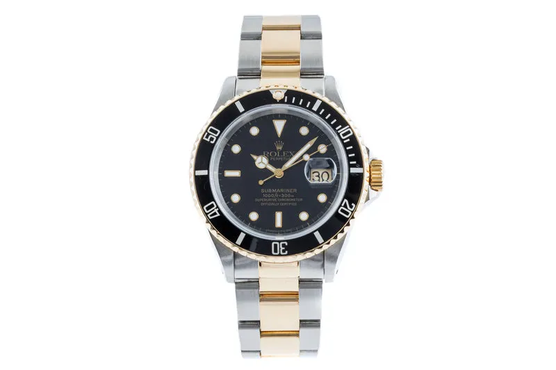 Rolex Submariner steel / gold automatic men's watch 16613 LP: 15350EUR [2302220]