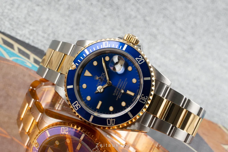 Rolex Submariner steel / gold automatic men's watch 16613 LP: 15350EUR [2303344]