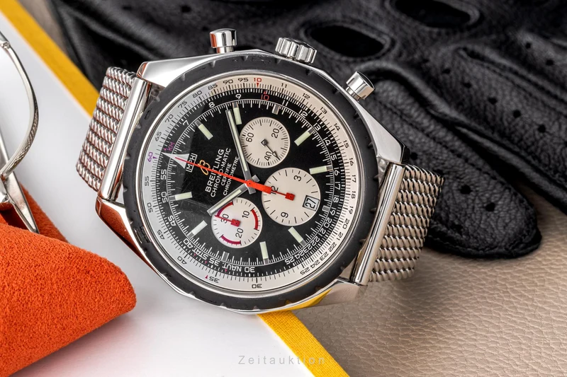 Breitling Chrono-Matic chronograph steel automatic men's watch A14360 LP: 5180EUR [2300642]