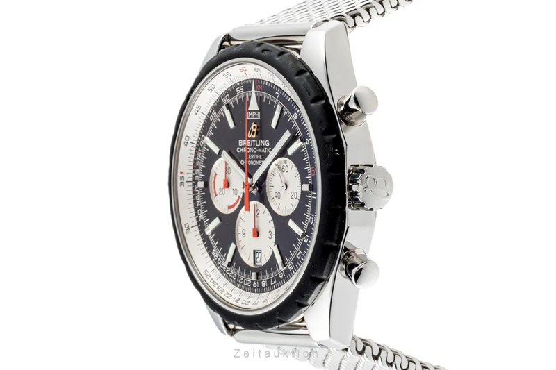 Breitling Chrono-Matic chronograph steel automatic men's watch A14360 LP: 5180EUR [2300642]