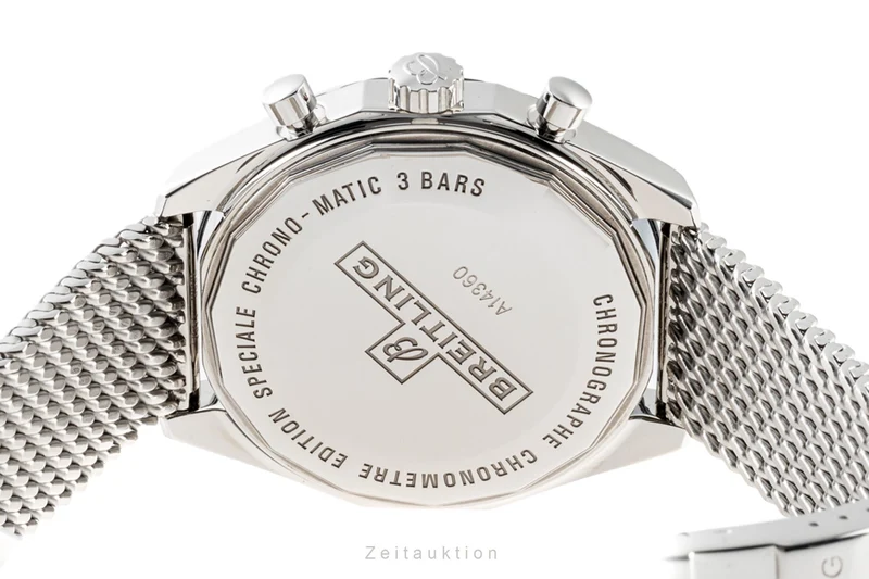 Breitling Chrono-Matic chronograph steel automatic men's watch A14360 LP: 5180EUR [2300642]