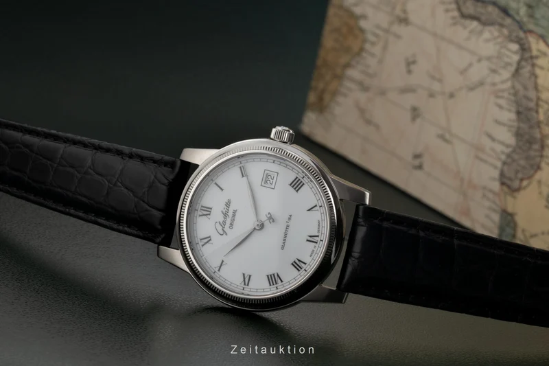 Glashütte Senator steel automatic men's watch 39-11-03-03-04 LP: 9000EUR [2300229]