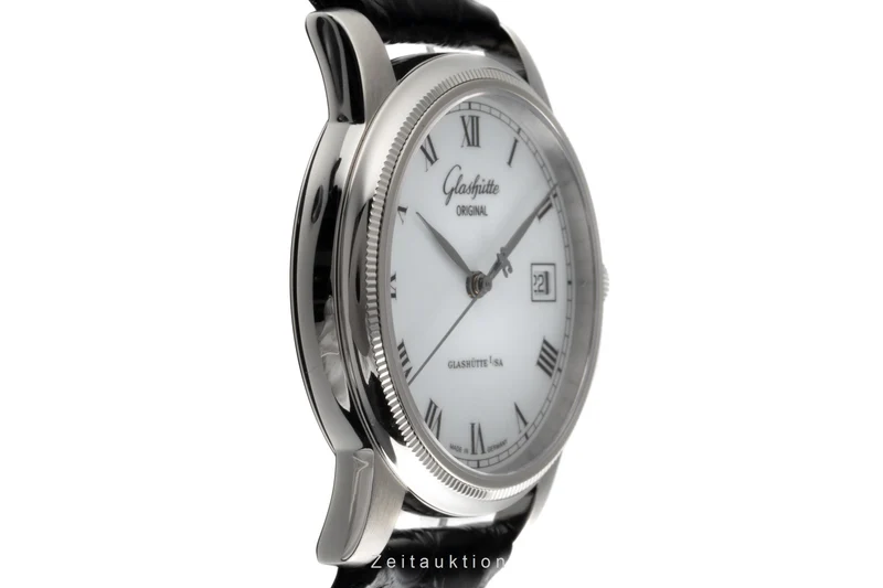 Glashütte Senator steel automatic men's watch 39-11-03-03-04 LP: 9000EUR [2300229]