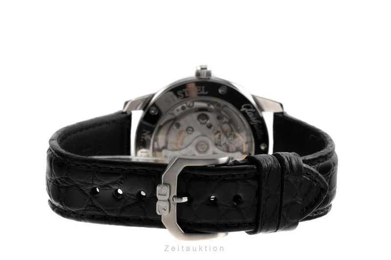 Glashütte Senator steel automatic men's watch 39-11-03-03-04 LP: 9000EUR [2300229]