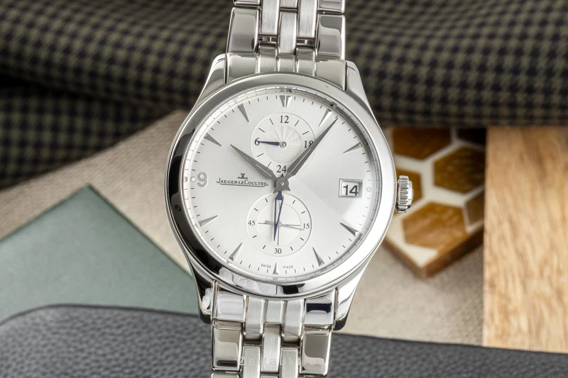 Jaeger LeCoultre Master Hometime steel automatic men's watch 174.8.05.S LP: 9100EUR [2300219]