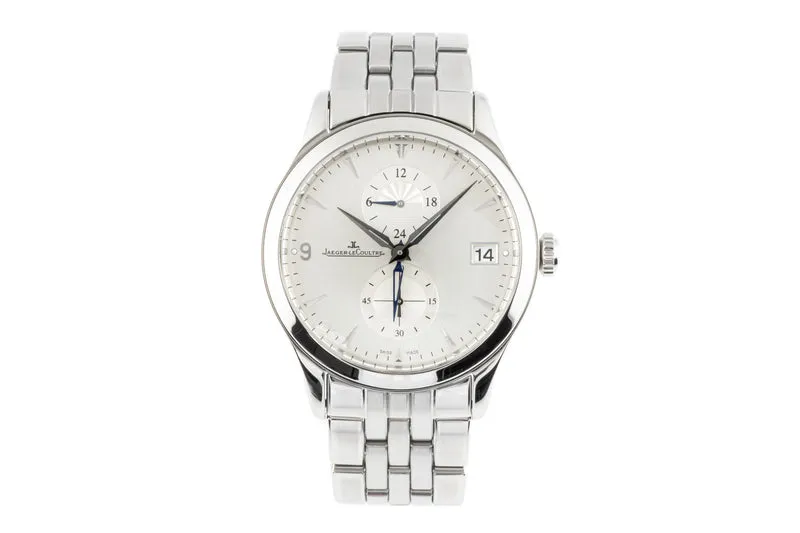 Jaeger LeCoultre Master Hometime steel automatic men's watch 174.8.05.S LP: 9100EUR [2300219]