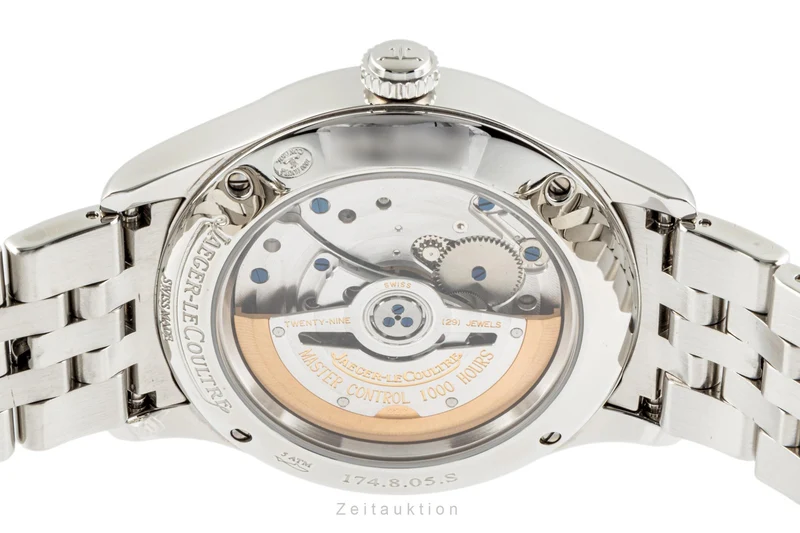 Jaeger LeCoultre Master Hometime steel automatic men's watch 174.8.05.S LP: 9100EUR [2300219]