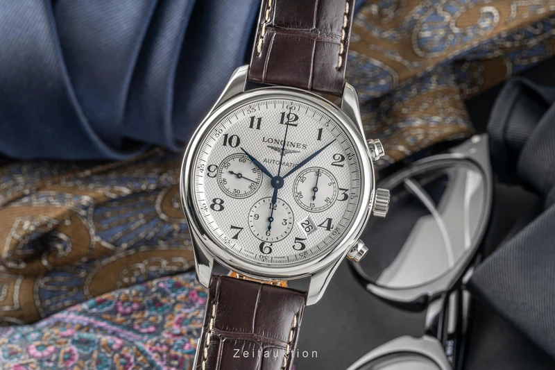 Longines Master Collection chronograph steel automatic men's watch L27594785 LP: 3300EUR [2300195]