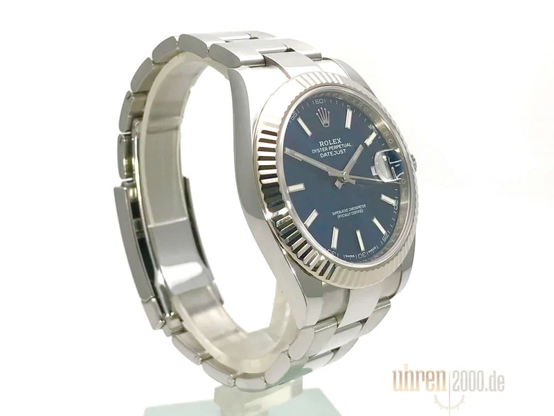 Rolex Datejust 41 Edelstahl Weißgold 126334 Blau ungetragen aus 2018