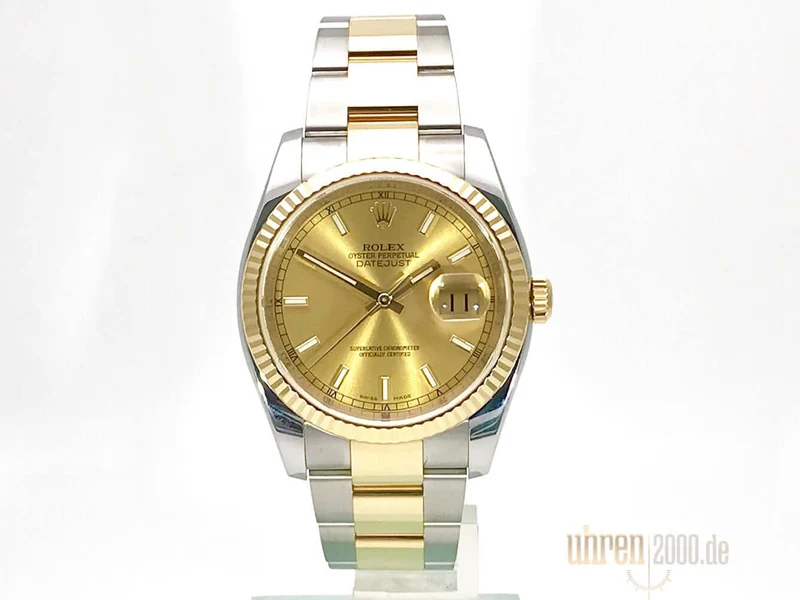 Rolex Datejust 36 116233 Champagnerfarben ungetragen aus 2018