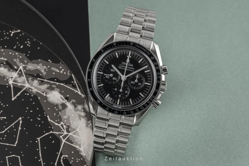 Omega Speedmaster Moonwatch chronograph steel manual winding men's watch 310.30.42.50.01.001 LP: 7400EUR [2302161]