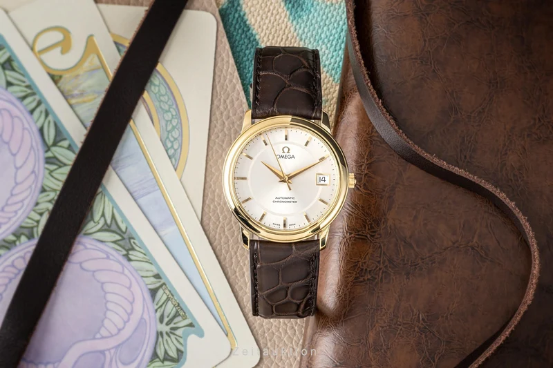 Omega De Ville 18 ct gold automatic men's watch 4600.31 168.1050 LP: 9300EUR [2302122]