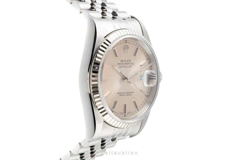 Rolex Datejust steel / white gold automatic men's watch 16234 LP: 8750EUR [2302099]