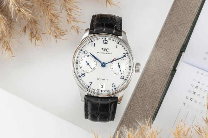 IWC Portugieser steel automatic men's watch IW500705 LP: 12800EUR [2300558]