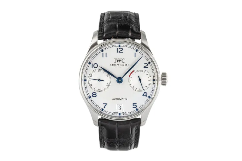 IWC Portugieser steel automatic men's watch IW500705 LP: 12800EUR [2300558]