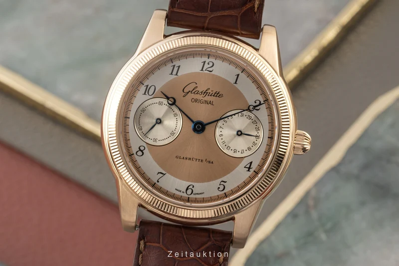 Glashütte 1845 18 ct gold manual winding men's watch 1-49-02-02-02-04 [2300514]