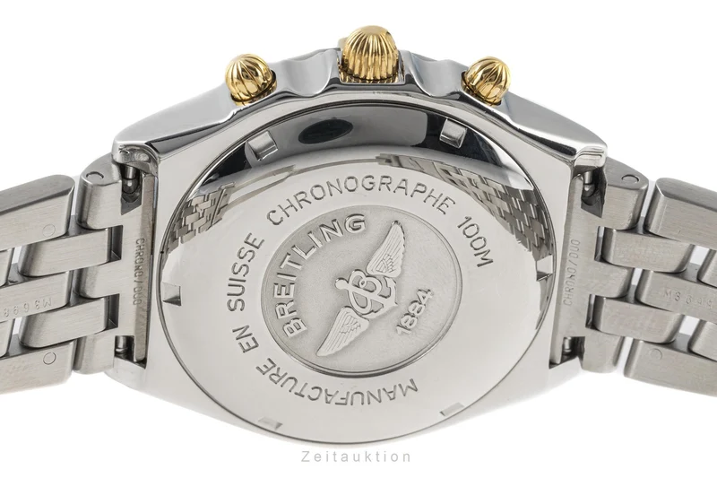 Breitling Chronomat chronograph gilt / steel automatic men's watch B13048 [2300505]