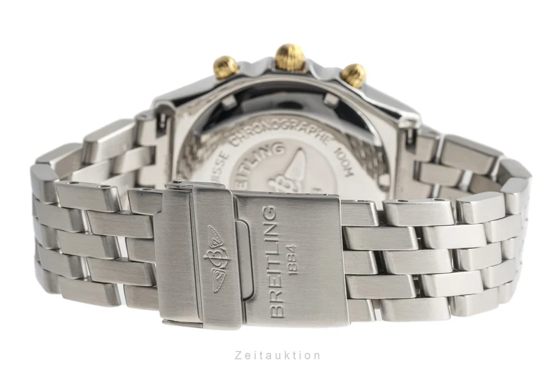 Breitling Chronomat chronograph gilt / steel automatic men's watch B13048 [2300505]