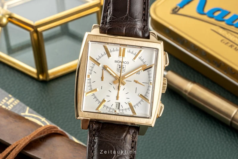 Tag Heuer Monaco chronograph 18 ct gold automatic men's watch CW5140 [2300486]