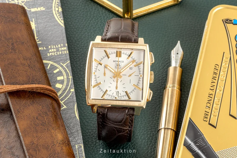 Tag Heuer Monaco chronograph 18 ct gold automatic men's watch CW5140 [2300486]