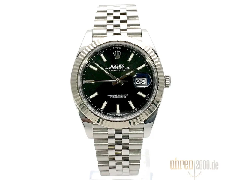 Rolex Datejust 41 Edelstahl Weißgold 126334 Schwarz Jubile-Band 2018
