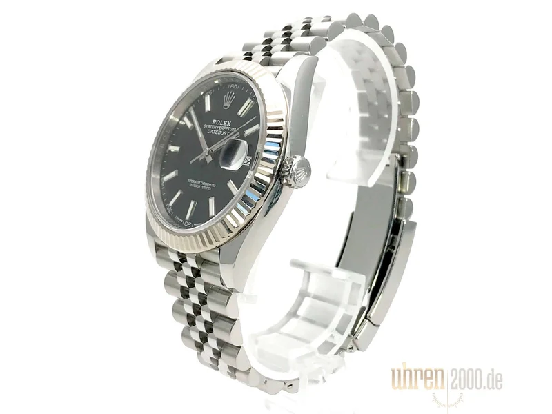 Rolex Datejust 41 Edelstahl Weißgold 126334 Schwarz Jubile-Band 2018
