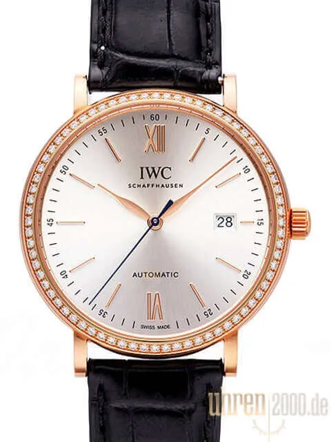 IWC Portofino Automatic Rotgold Diamant IW356515