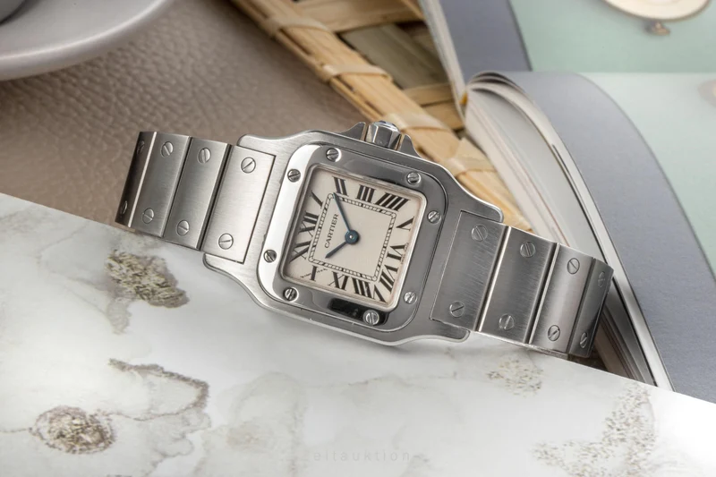 Cartier Santos steel quartz women's watch 1565 LP: 3700EUR [2300082]