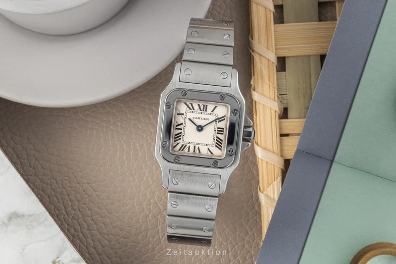 Cartier Santos steel quartz women's watch 1565 LP: 3700EUR [2300082]