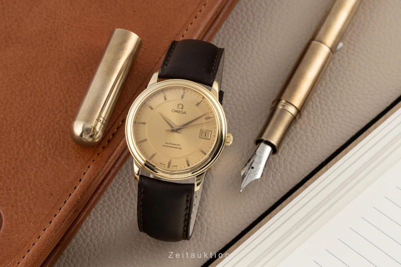 Omega De Ville 18 ct gold automatic men's watch 166.1050,168.1050, 366.1050, 4600.11.02 LP: 13400EUR [2300073]