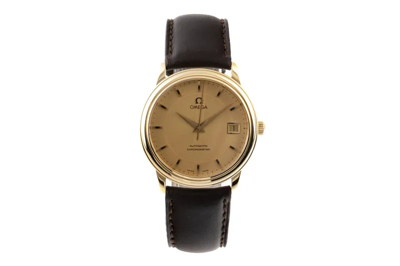 Omega De Ville 18 ct gold automatic men's watch 166.1050,168.1050, 366.1050, 4600.11.02 LP: 13400EUR [2300073]