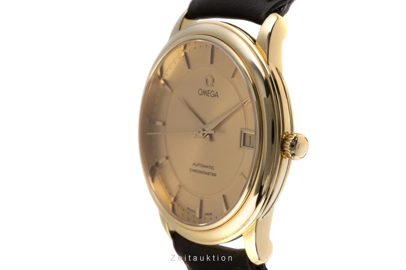 Omega De Ville 18 ct gold automatic men's watch 166.1050,168.1050, 366.1050, 4600.11.02 LP: 13400EUR [2300073]
