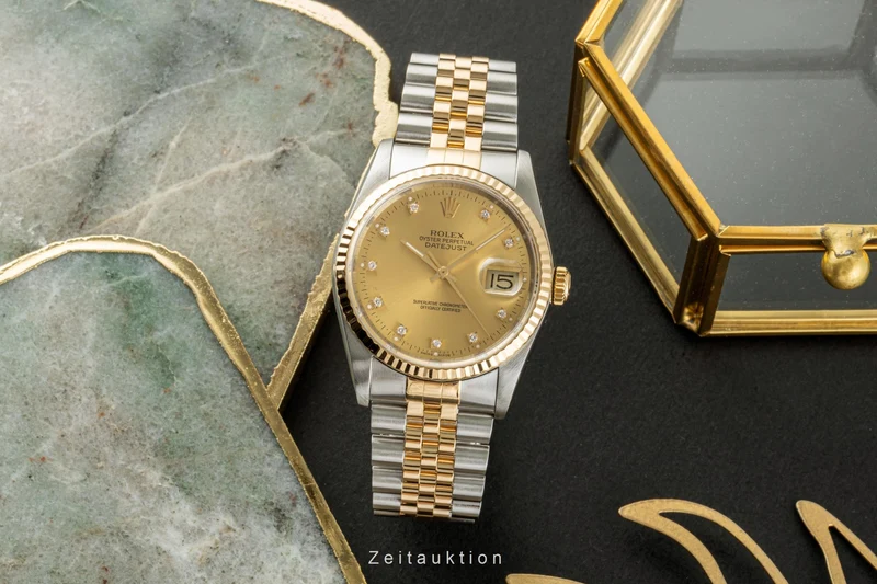 Rolex Datejust steel / gold automatic men's watch 16233 LP: 14400EUR [2300063]