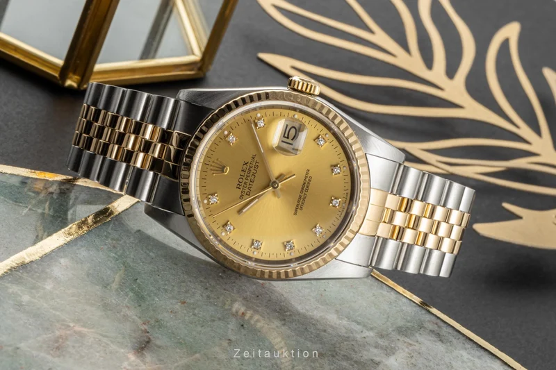 Rolex Datejust steel / gold automatic men's watch 16233 LP: 14400EUR [2300063]