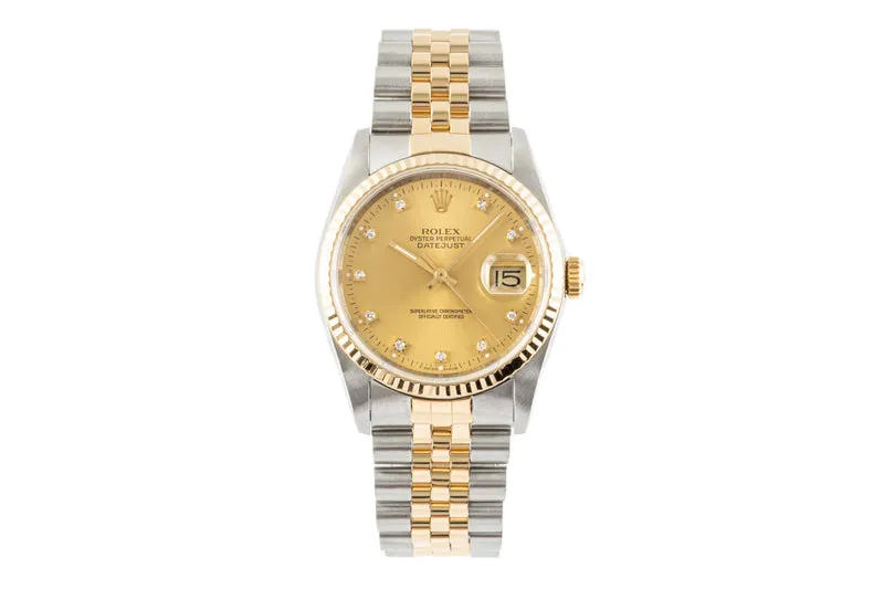 Rolex Datejust steel / gold automatic men's watch 16233 LP: 14400EUR [2300063]