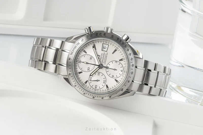 Omega Speedmaster chronograph steel automatic men's watch 178.0055, 3211.30.00 LP: 5900EUR [2300040]