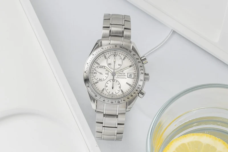 Omega Speedmaster chronograph steel automatic men's watch 178.0055, 3211.30.00 LP: 5900EUR [2300040]