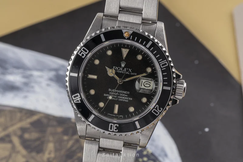 Rolex Submariner steel automatic men's watch 16800 [2303043]