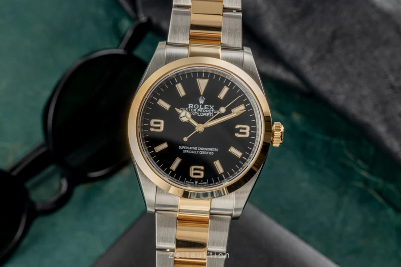 Rolex Explorer steel / gold automatic men's watch 124273 LP: 11550EUR [2303033]