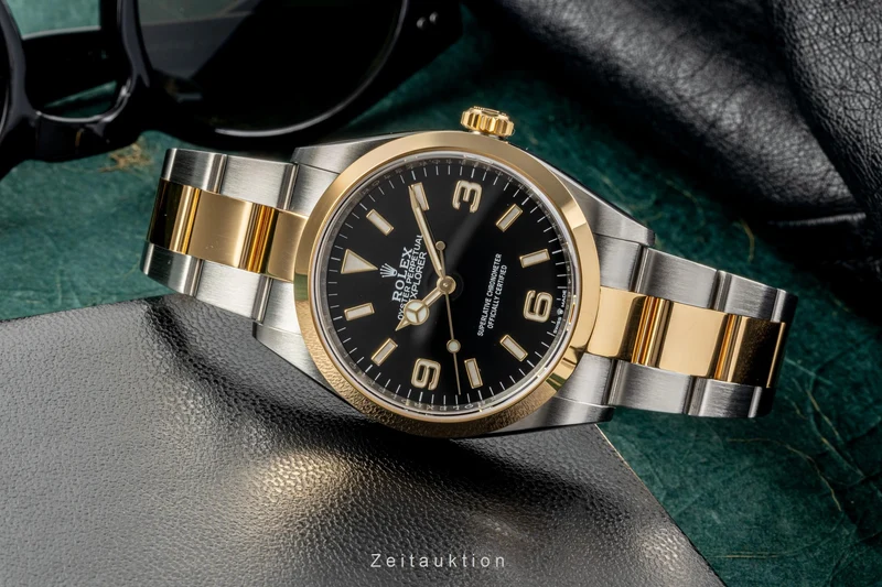 Rolex Explorer steel / gold automatic men's watch 124273 LP: 11550EUR [2303033]
