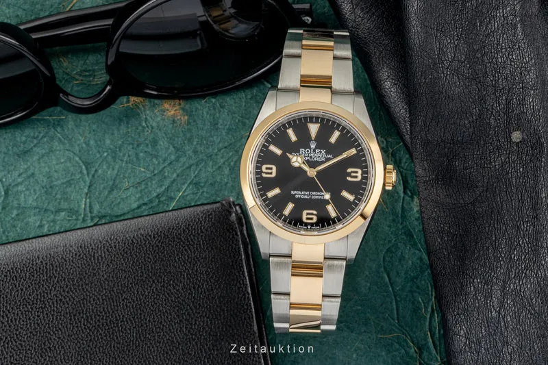 Rolex Explorer steel / gold automatic men's watch 124273 LP: 11550EUR [2303033]