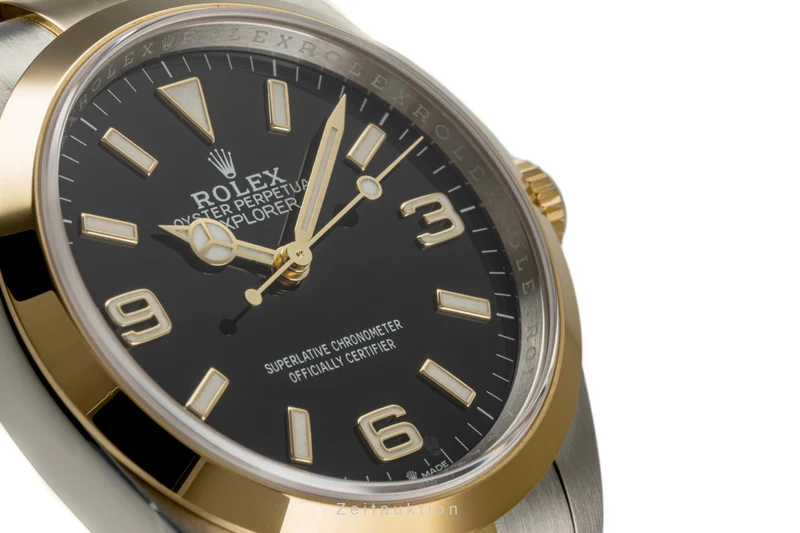 Rolex Explorer steel / gold automatic men's watch 124273 LP: 11550EUR [2303033]