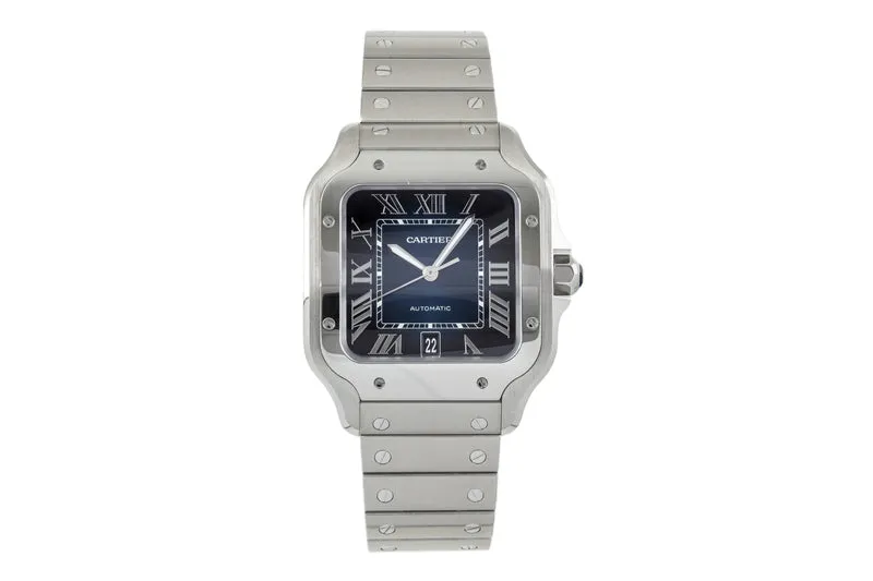 Cartier Santos steel automatic men's watch WSSA0030 LP: 8300EUR [2301856]