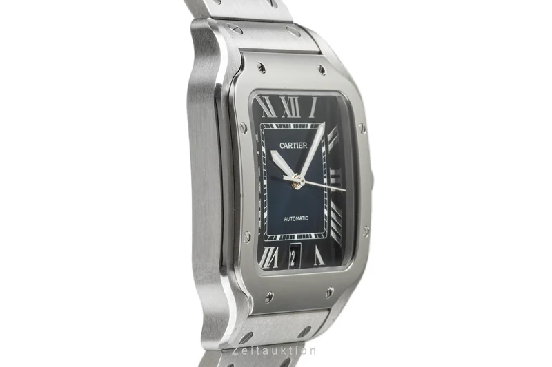 Cartier Santos steel automatic men's watch WSSA0030 LP: 8300EUR [2301856]