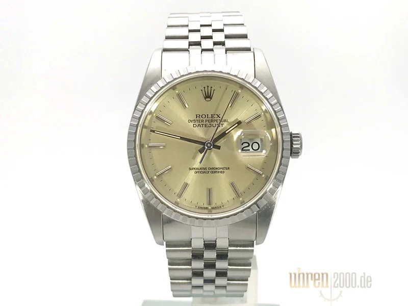 Rolex Datejust 36 16220 Silber Jubile-Band aus 1991 LC100