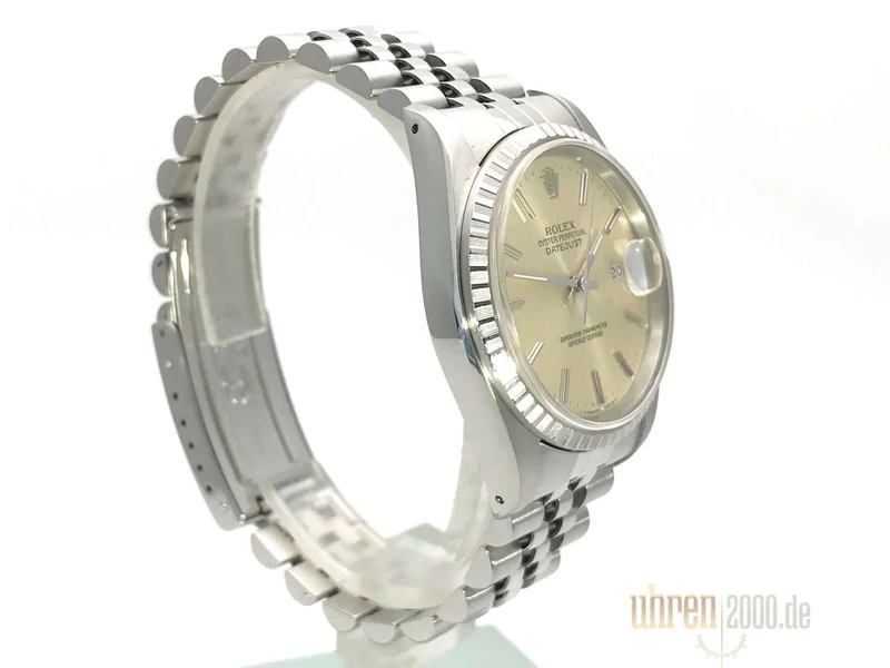 Rolex Datejust 36 16220 Silber Jubile-Band aus 1991 LC100