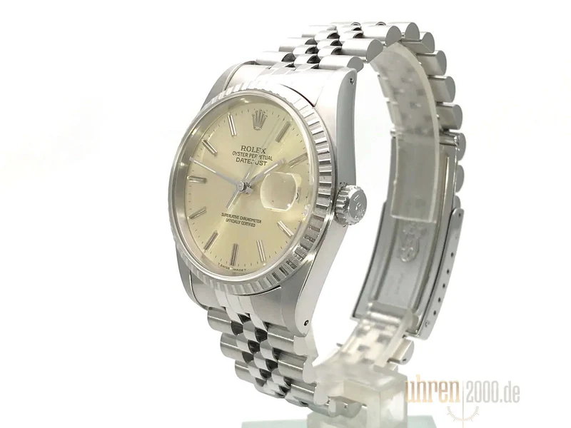 Rolex Datejust 36 16220 Silber Jubile-Band aus 1991 LC100